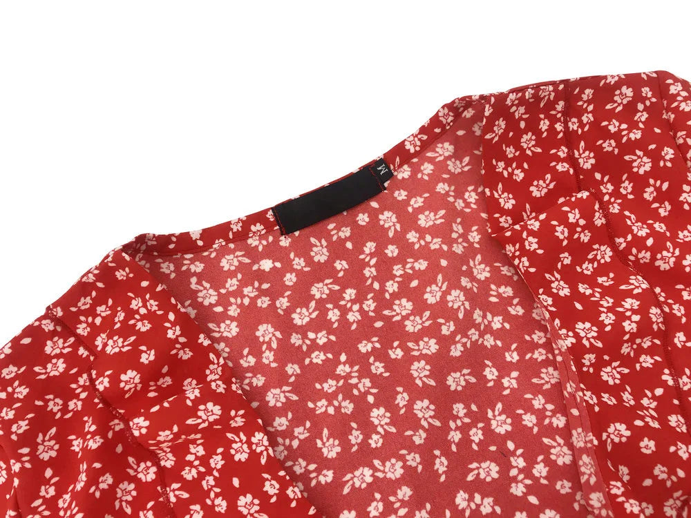 Robe Courte Fleurie Femme Été