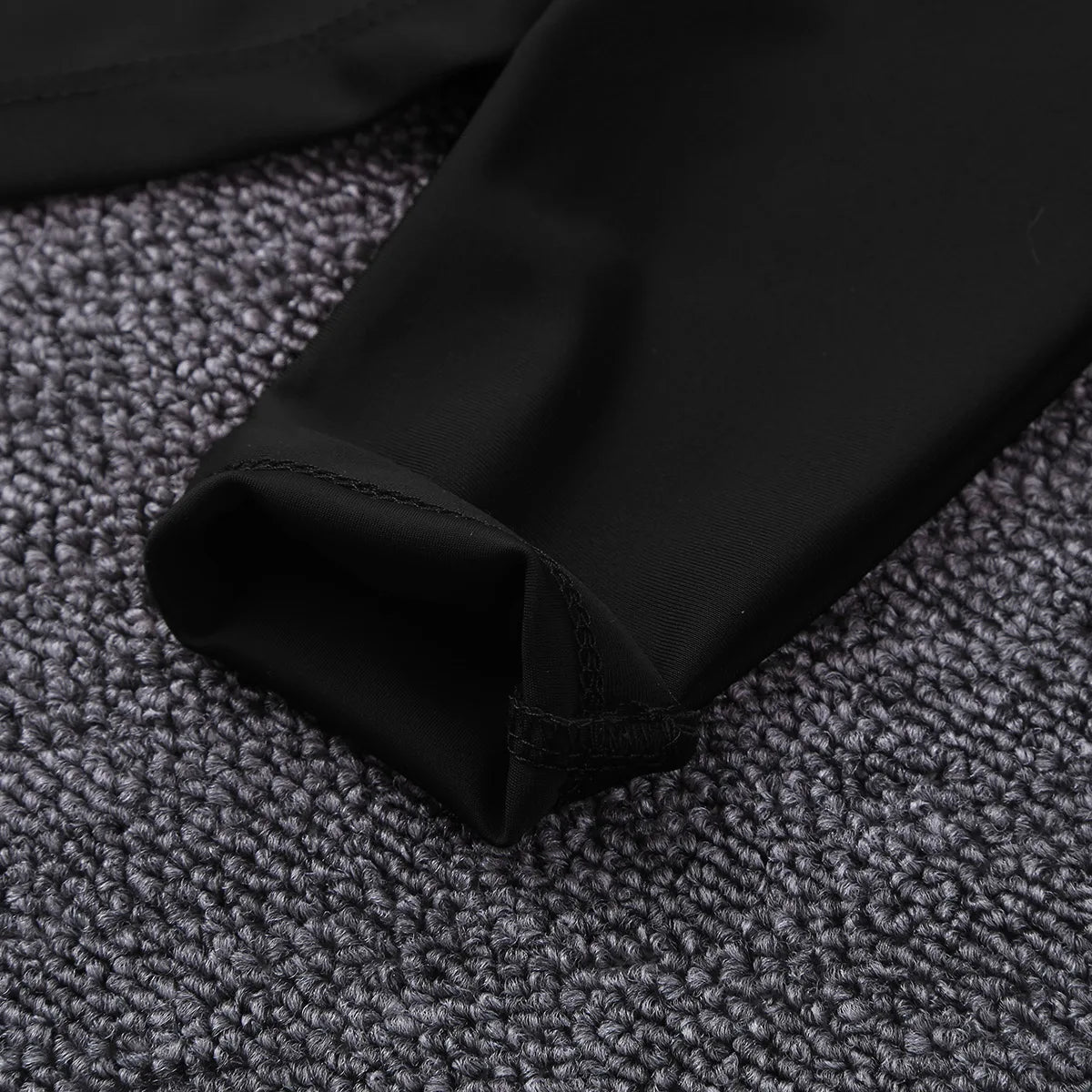 Long Sleeve Crop Top with High Neck