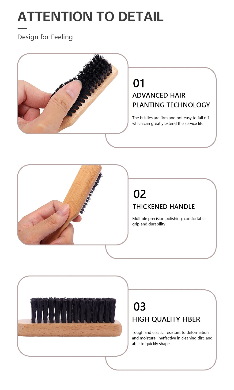 Brosse à Barbe Professionnelle Homme