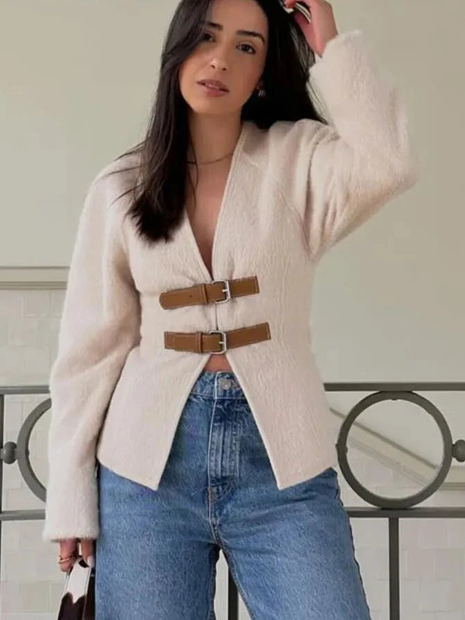 Women's Retro Boucle Wool Jacket