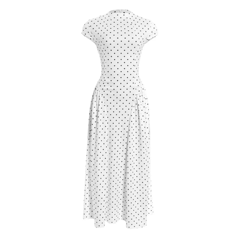 Robe Femme Vintage à Pois