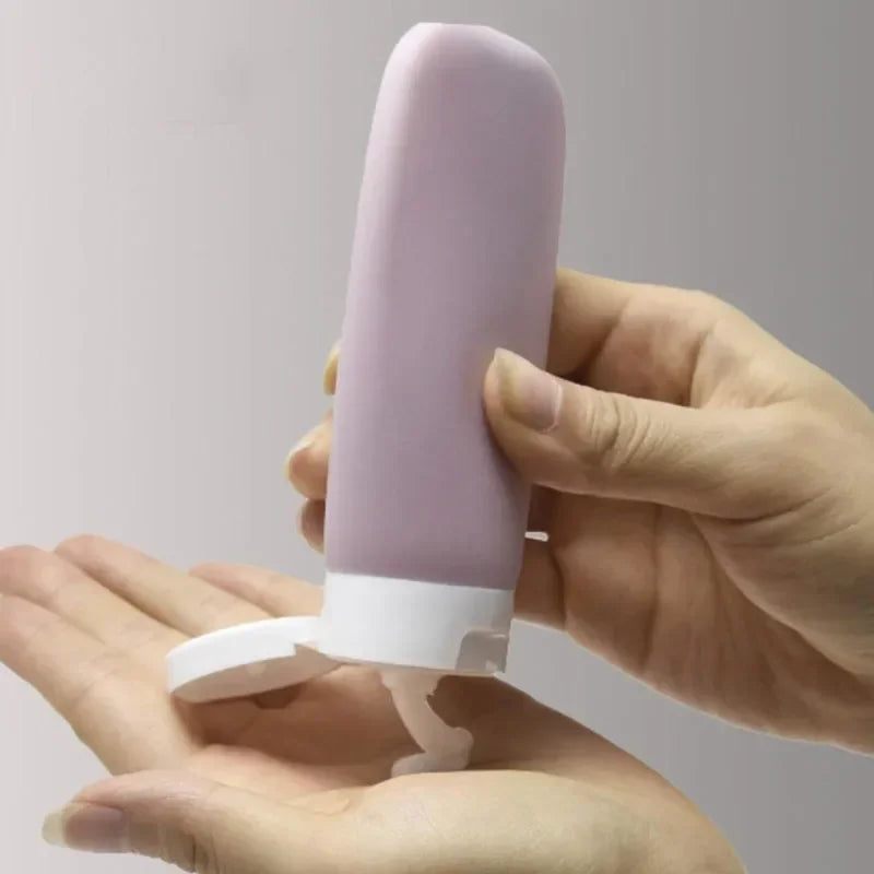 Coffret de 4 Bouteilles Rechargeables en Silicone