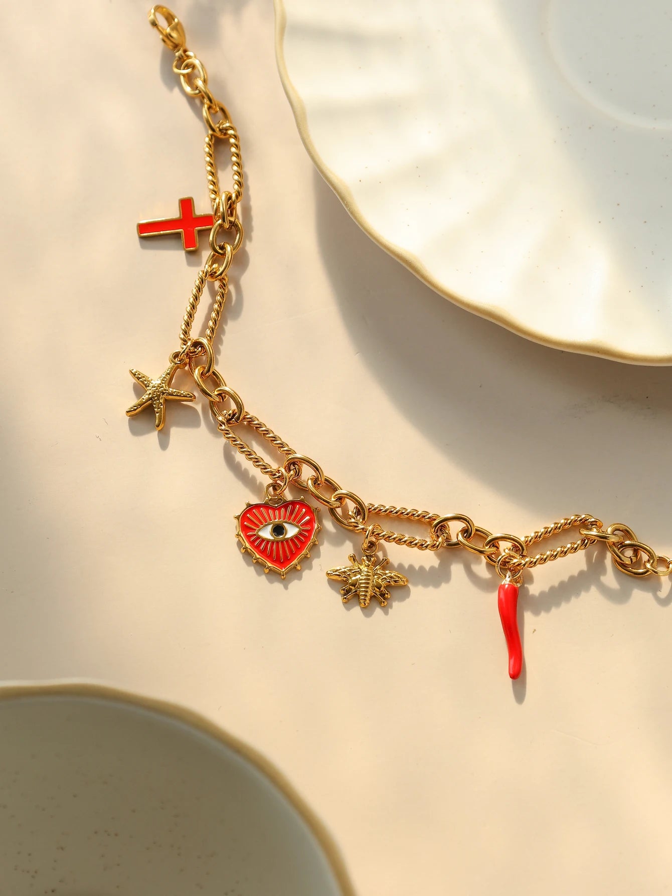 Bracelet Charms Femme Vintage