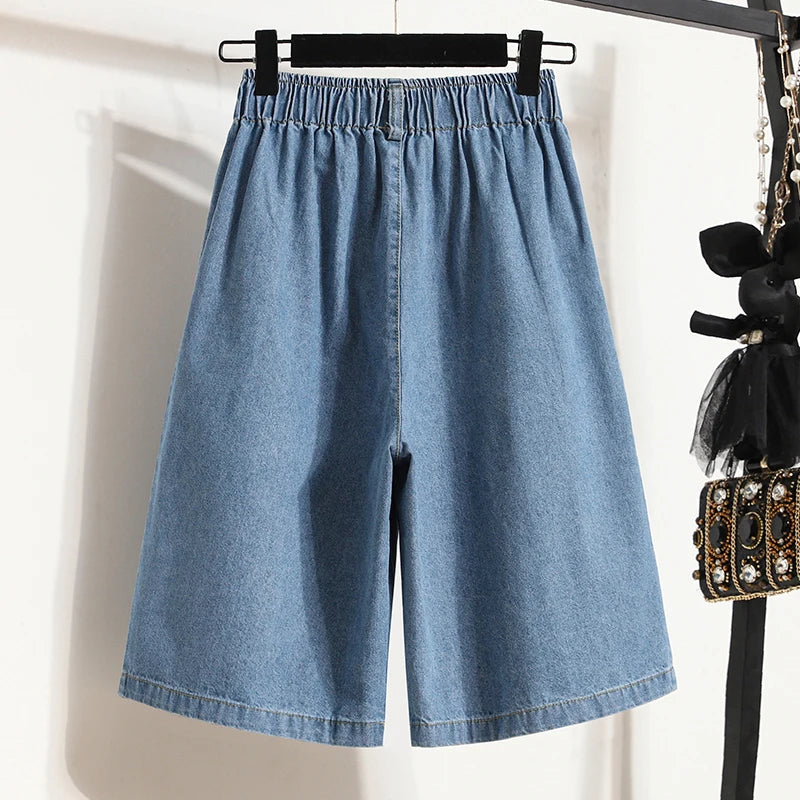 Short en Jean Femme Taille Haute