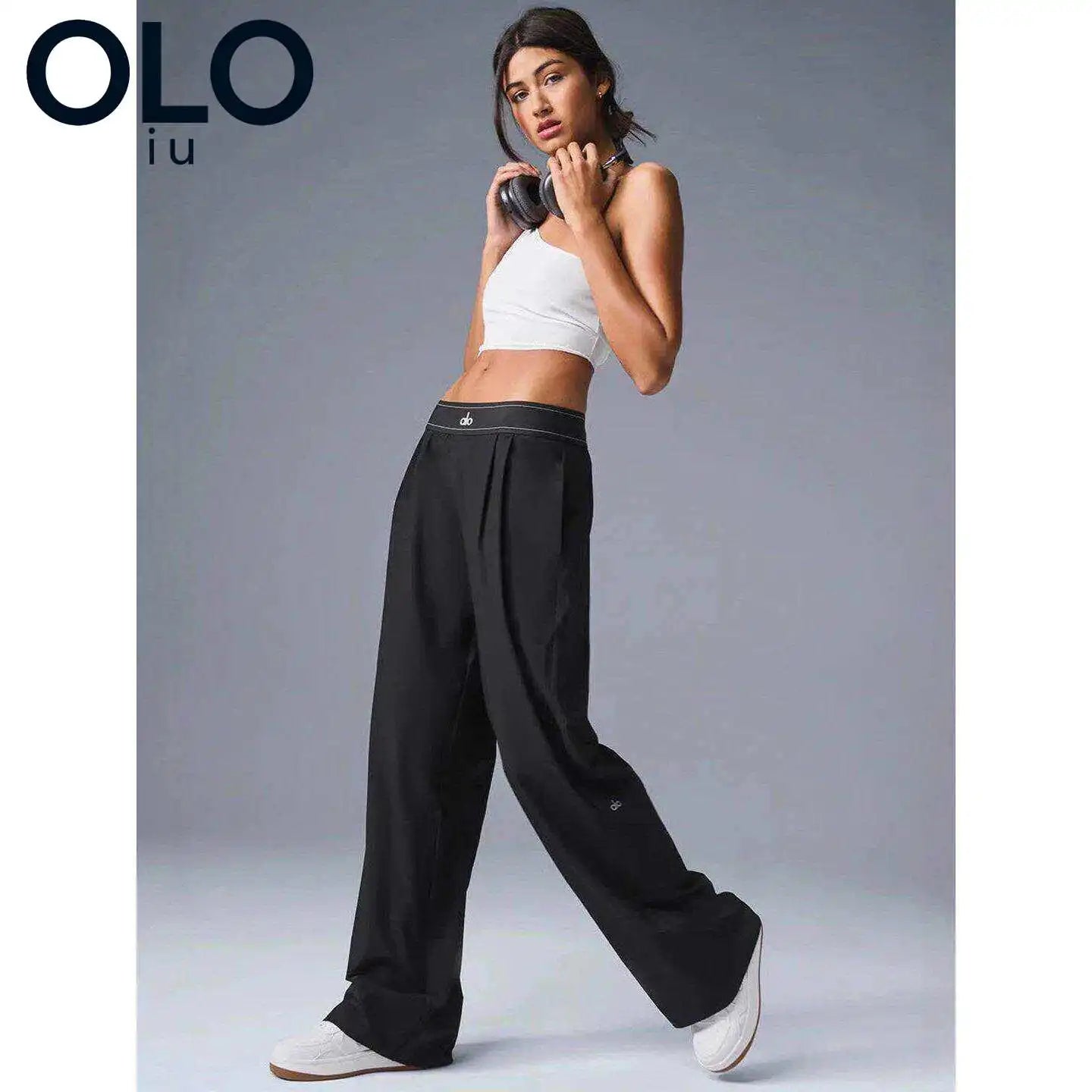 Pantalon Large Léger de Sport et Détente à Taille Élastique