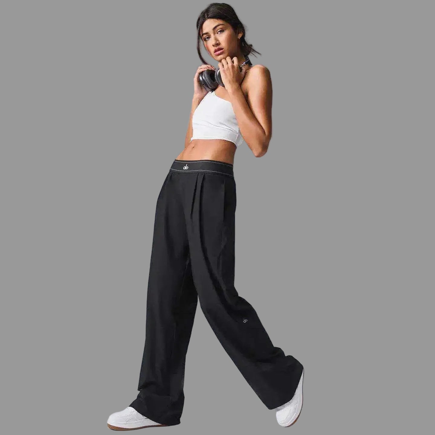 Pantalon Large Léger de Sport et Détente à Taille Élastique