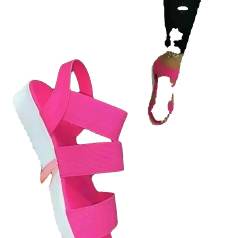 Women's Sandals with Flat Heel and Platform