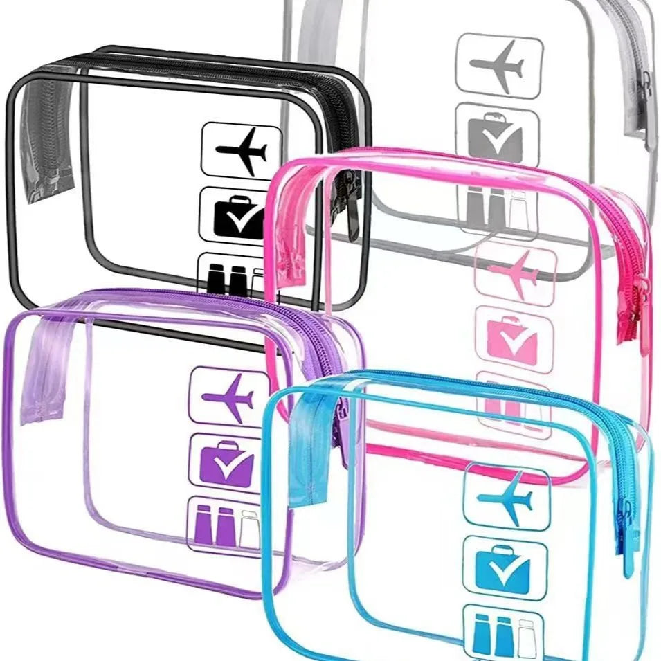 Trousse Transparente avec Fermeture Zippée