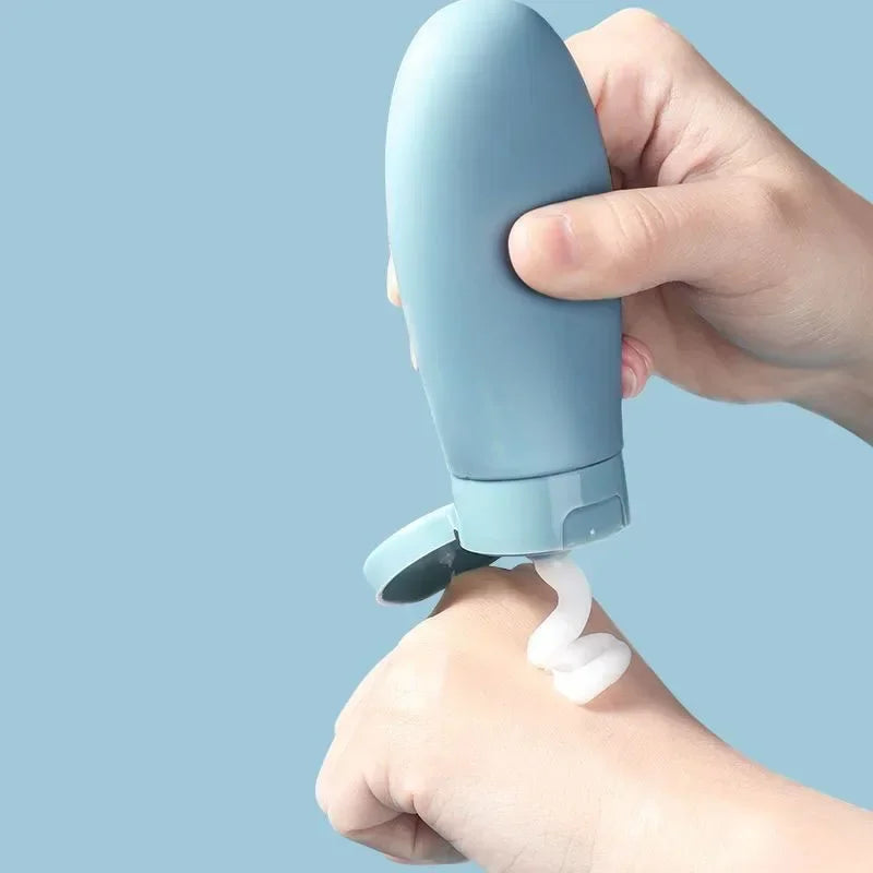 Coffret de 4 Bouteilles Rechargeables en Silicone