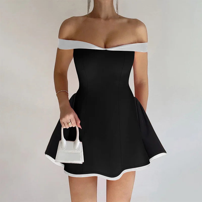 Robe Courte Bustier d’Été Femme