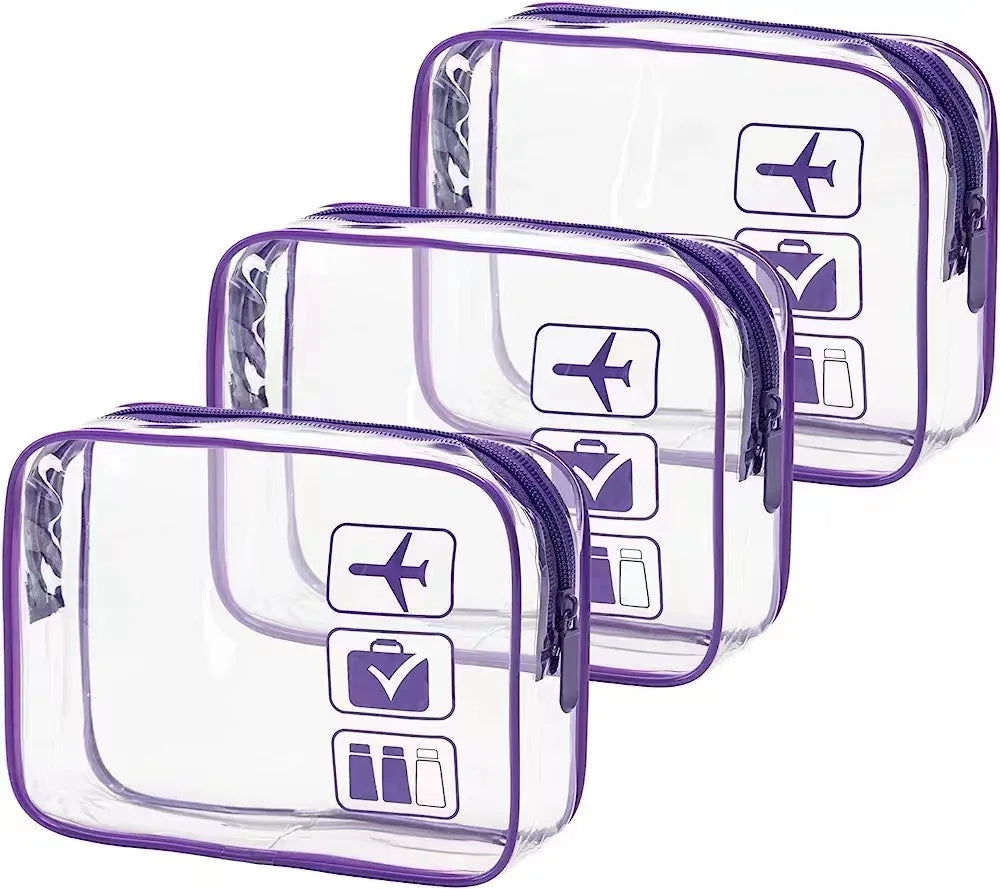 Trousse Transparente avec Fermeture Zippée