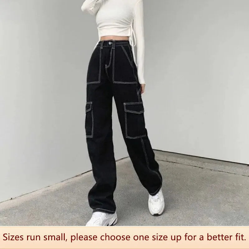 Black streetwear jeans