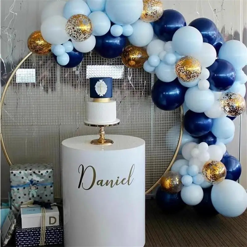72pcs Decorative Blue Balloon Arch