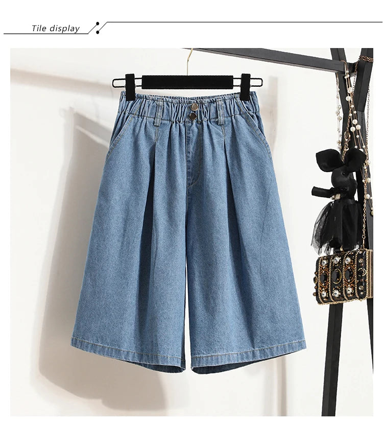 Short en Jean Femme Taille Haute