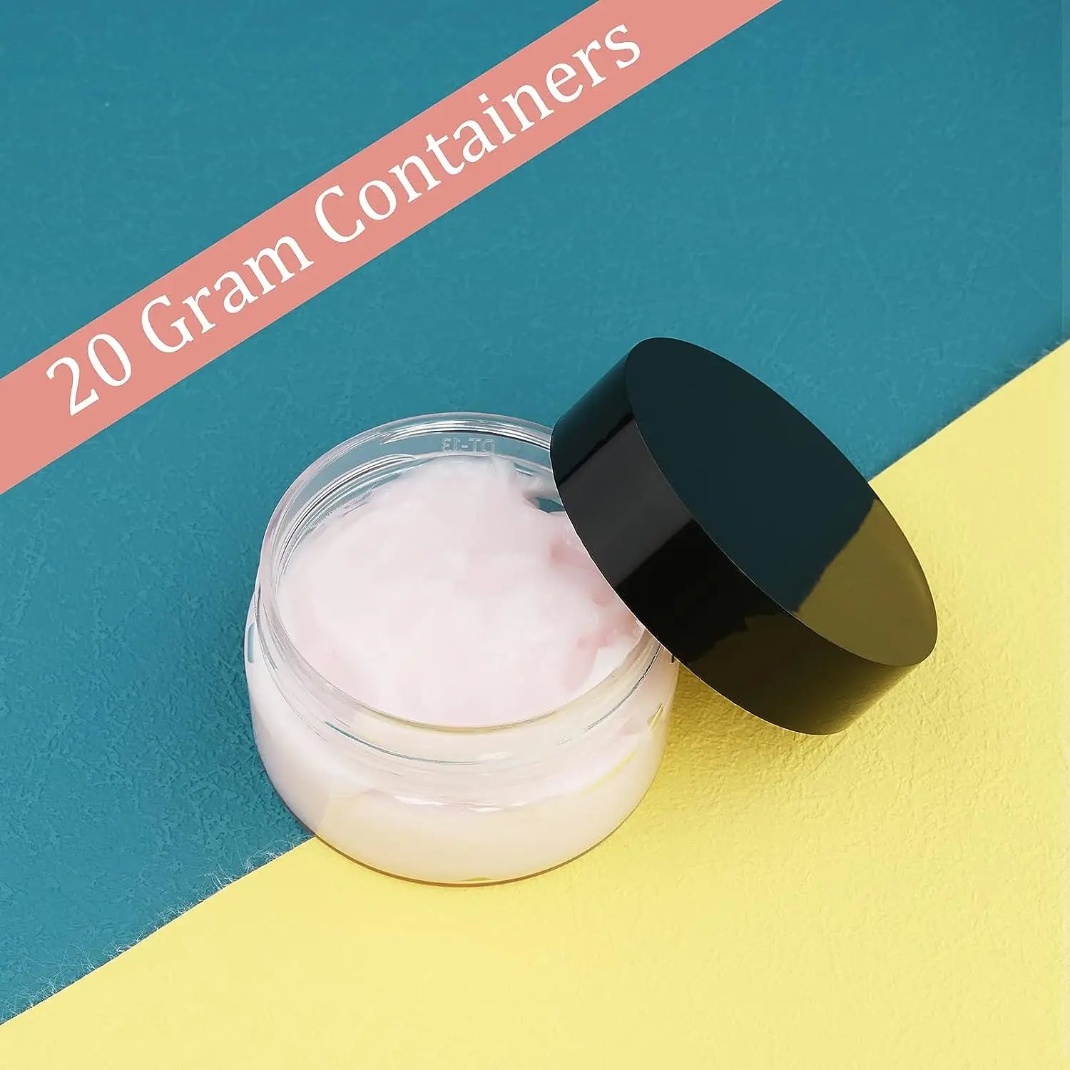 ✨ Lot de 2 Pots de Crème en Plastique