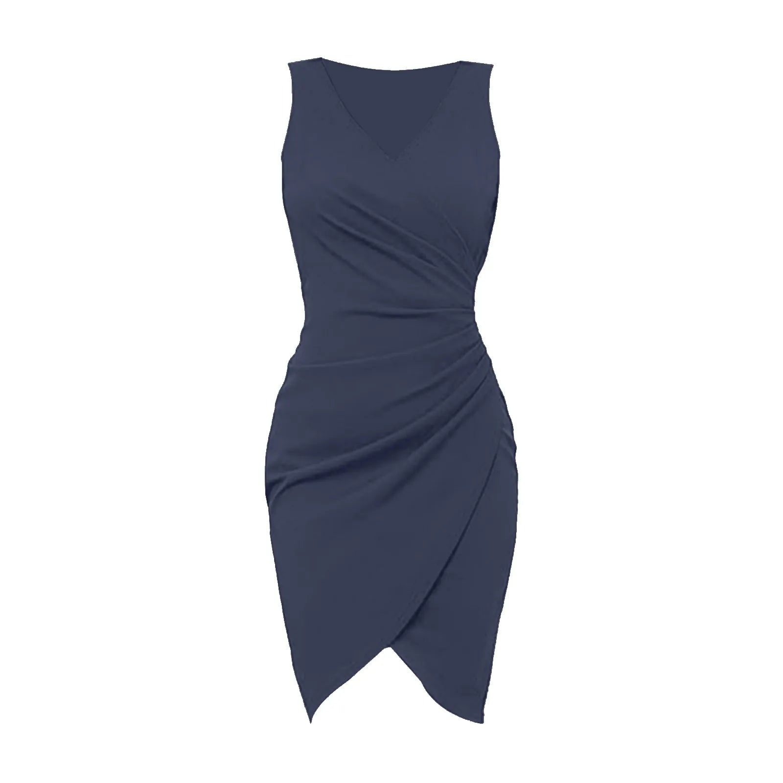 Summer Sleeveless V-Neck Bodycon Dress