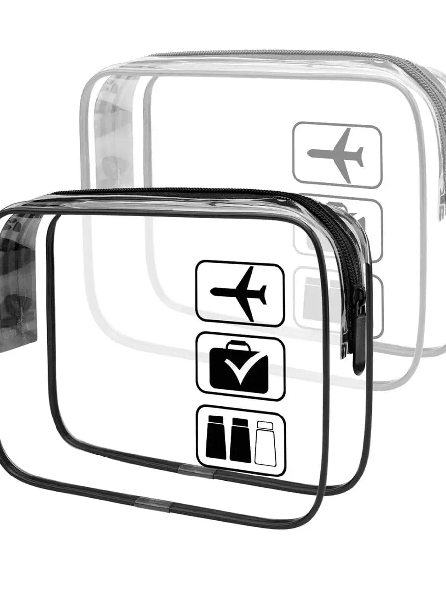Trousse Transparente avec Fermeture Zippée