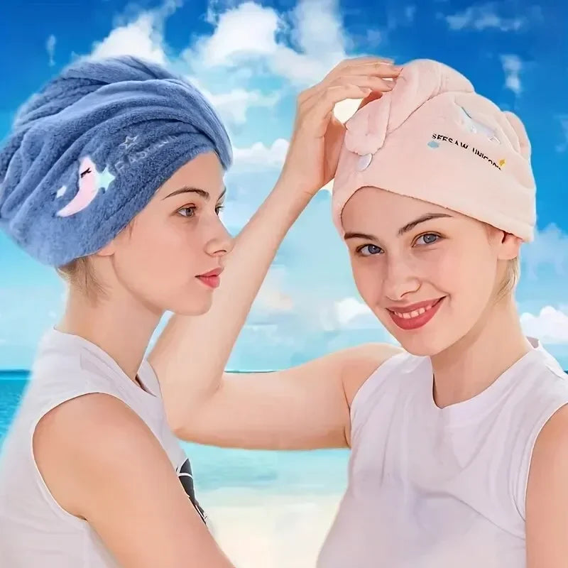 Serviette Turban Sèche-Cheveux Femme