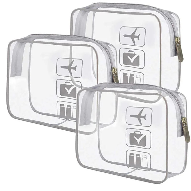 Trousse Transparente avec Fermeture Zippée