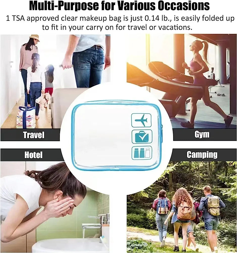 Trousse Transparente avec Fermeture Zippée