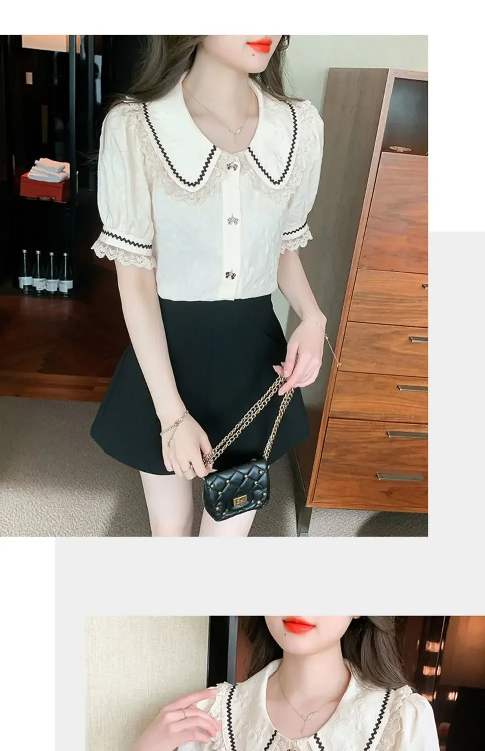 Haut Chic à Col Claudine