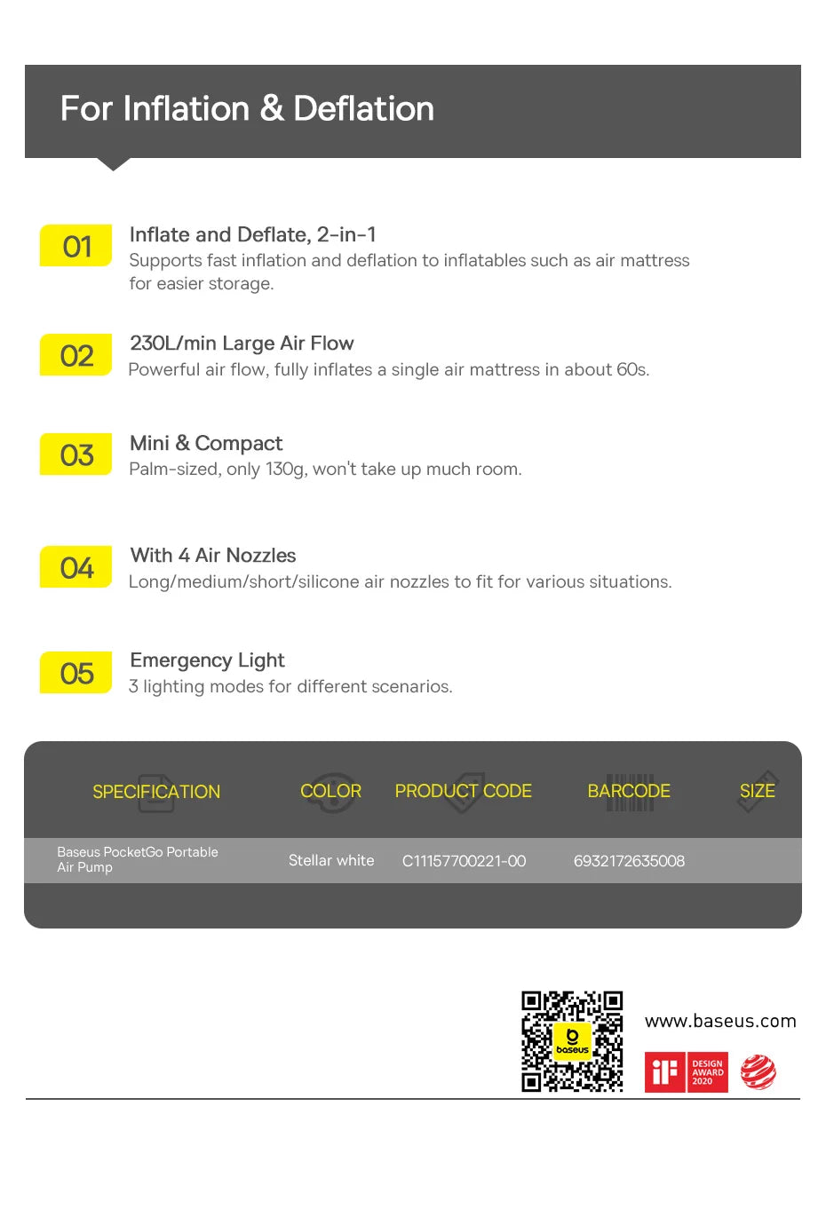 Mini Compresseur Sans Fil