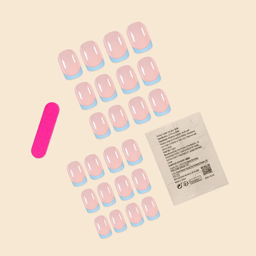 Set de 24 Faux Ongles Press-On