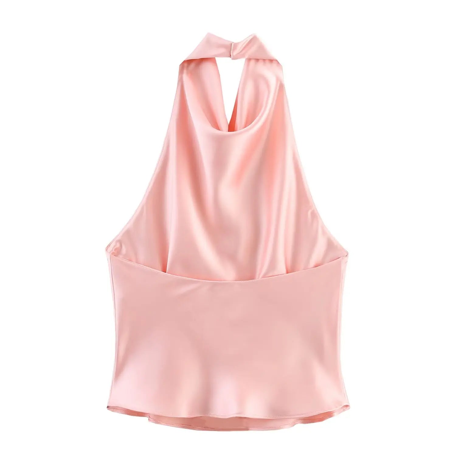 Haut Col Halter Chic Été Printemps