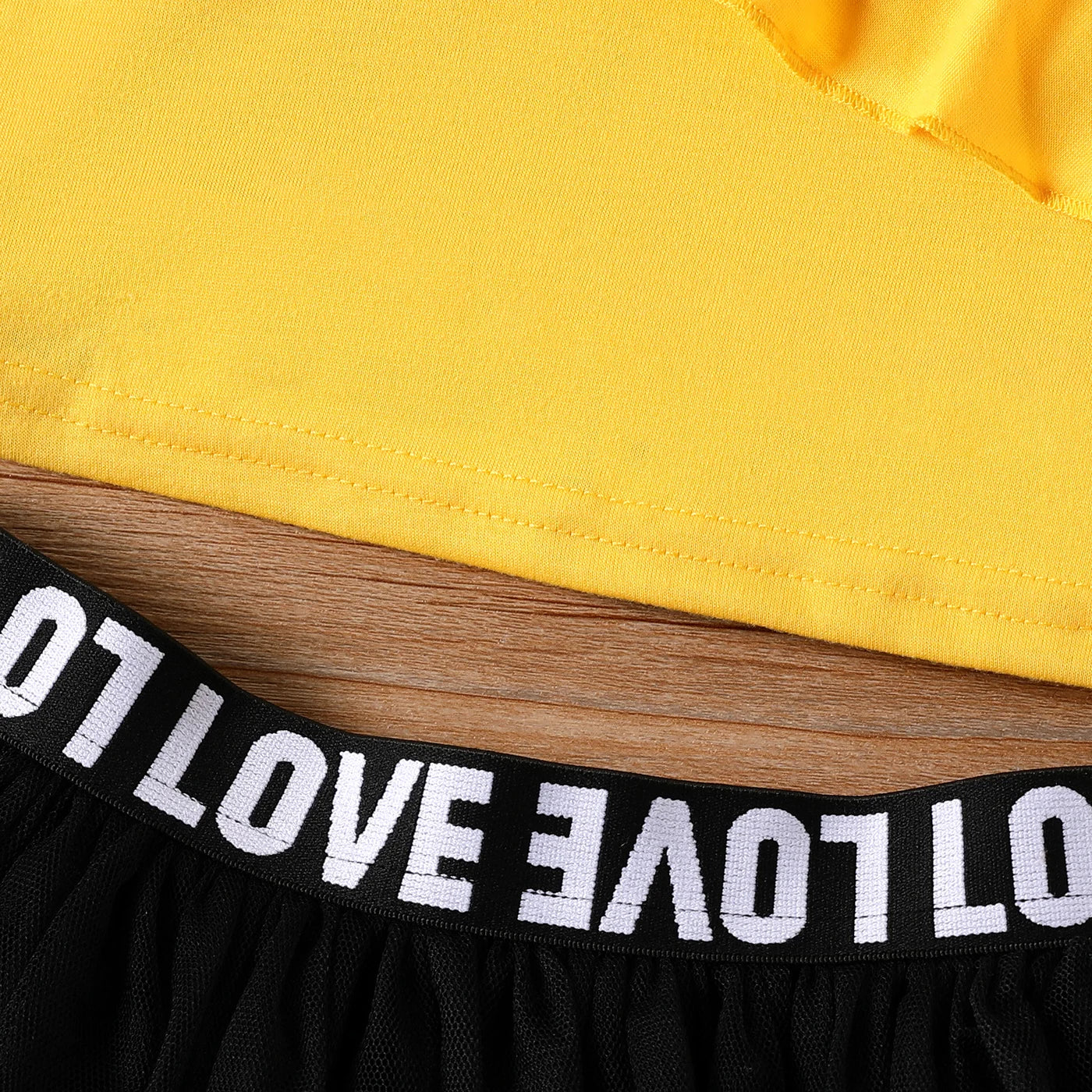 Girls' 2 Piece Set with Sleeveless Camisole and Mesh Skirt