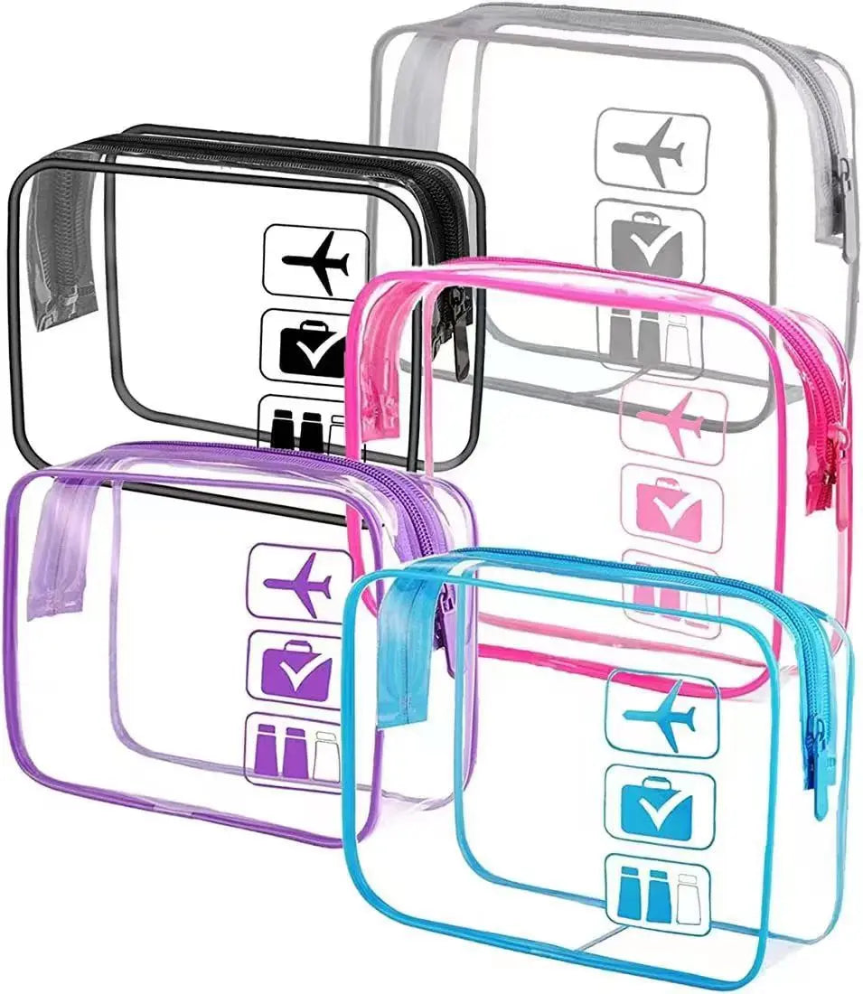 Trousse Transparente avec Fermeture Zippée