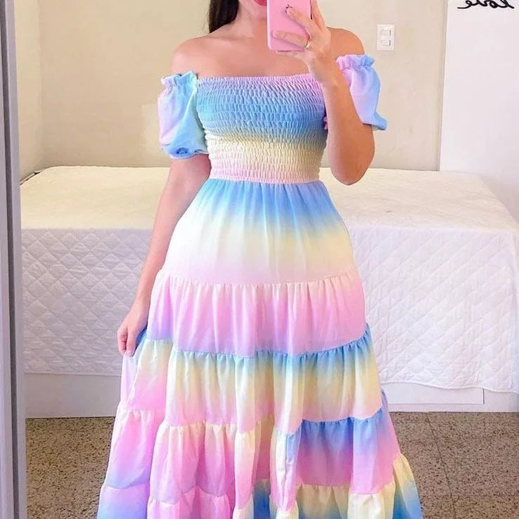 Women's Polka Dot Bohemian Dress