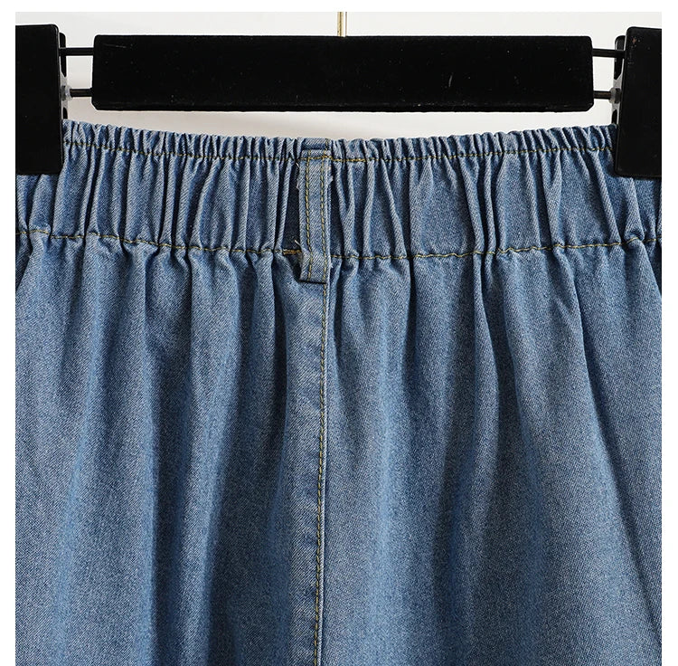 Short en Jean Femme Taille Haute