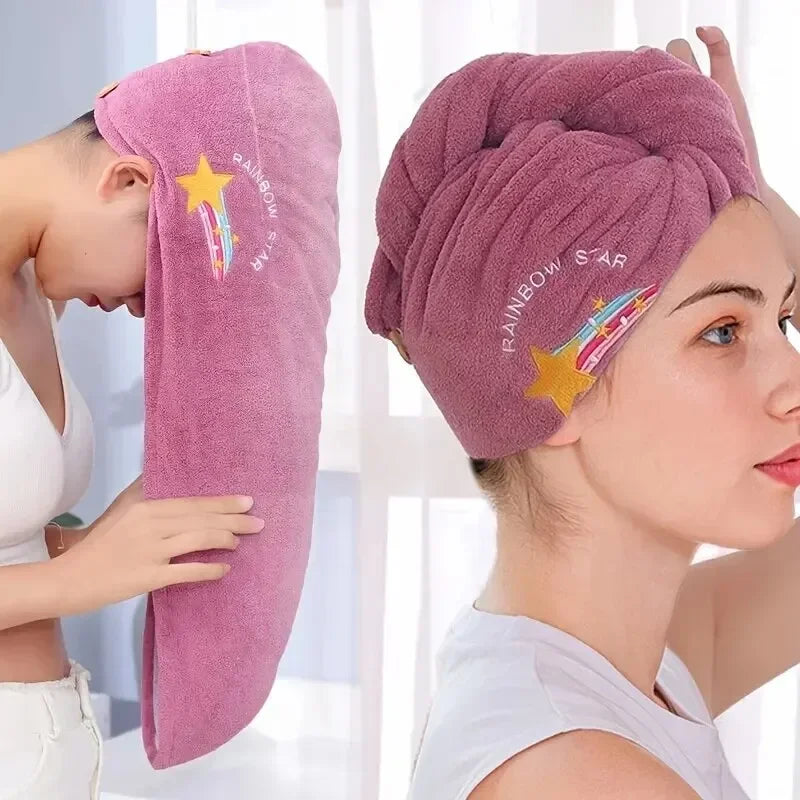 Serviette Turban Sèche-Cheveux Femme
