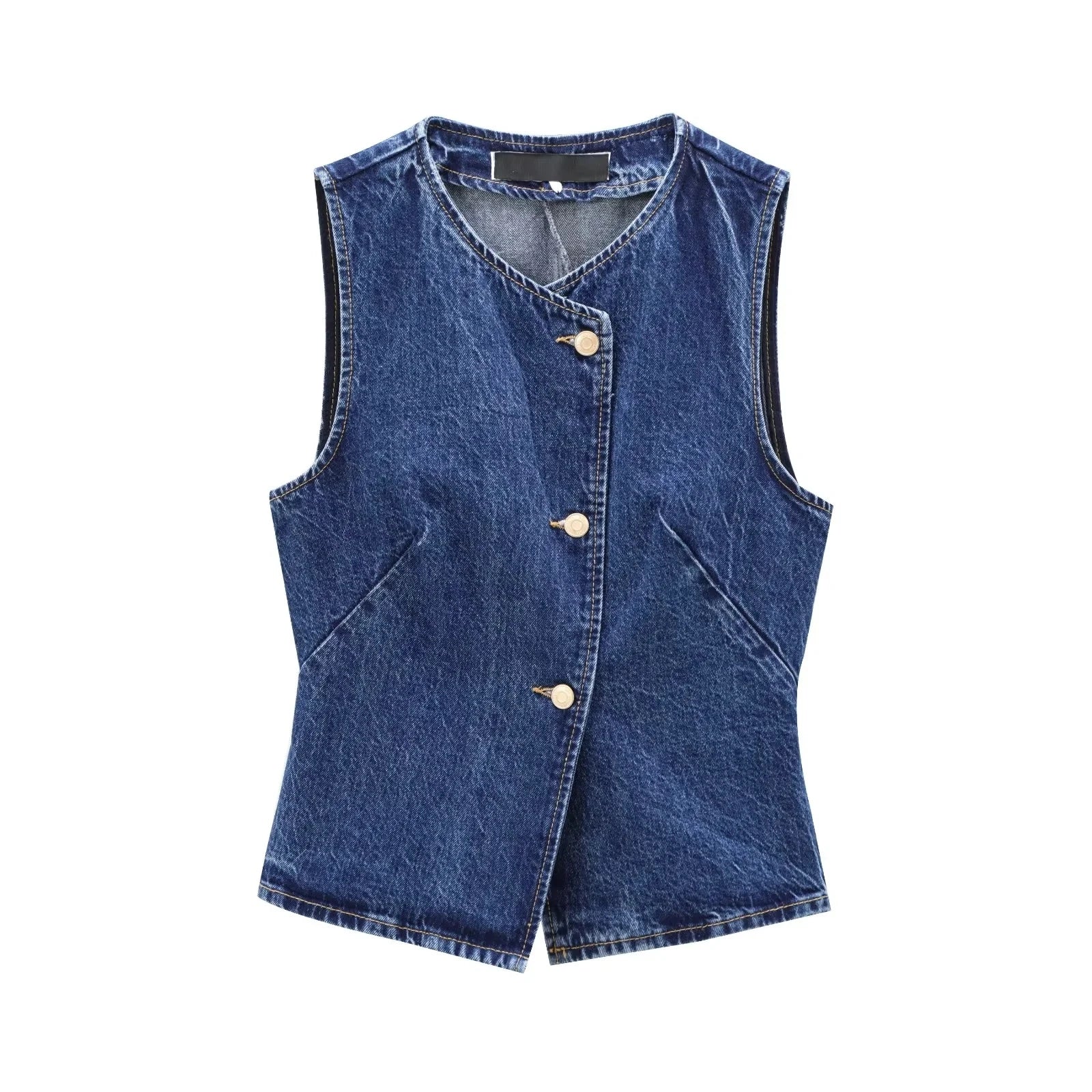 Gilet Court en Jean Femme