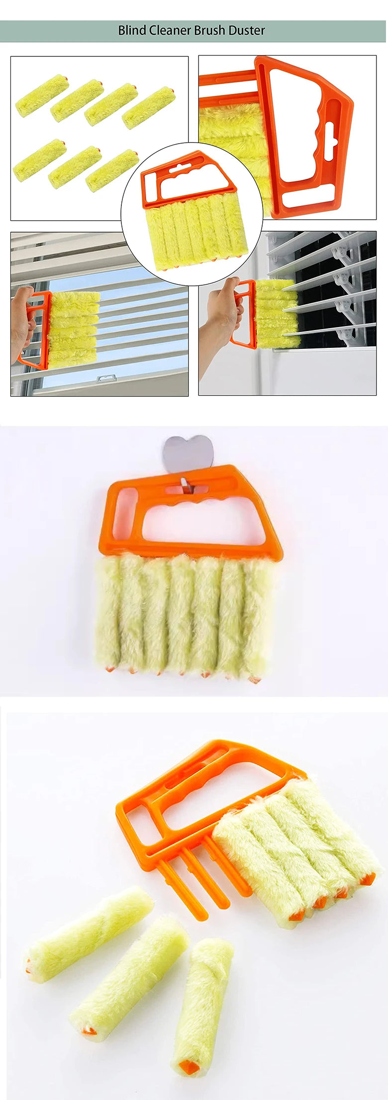 Brosse de Nettoyage Microfibre pour Vitres & Climatiseur