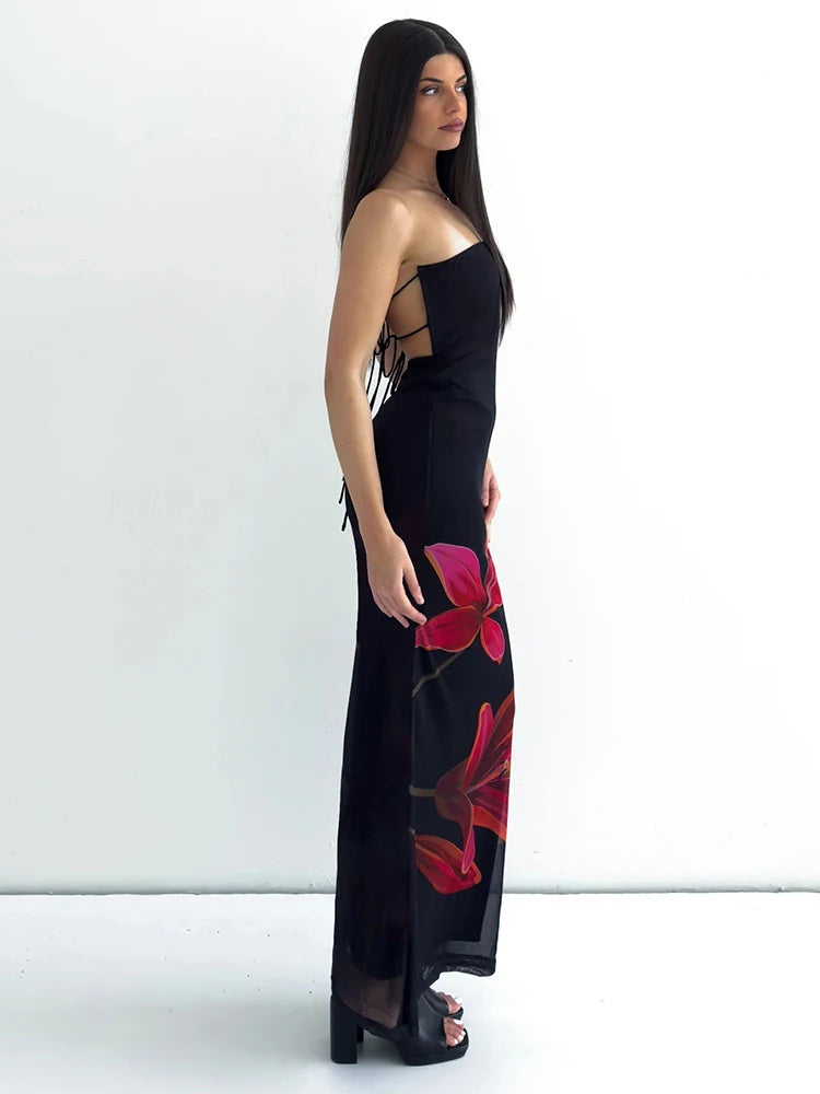 Robe Midi Femme Dos Nu