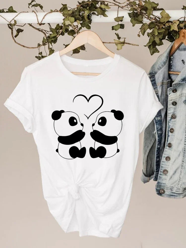 Love Heart Print T-Shirt