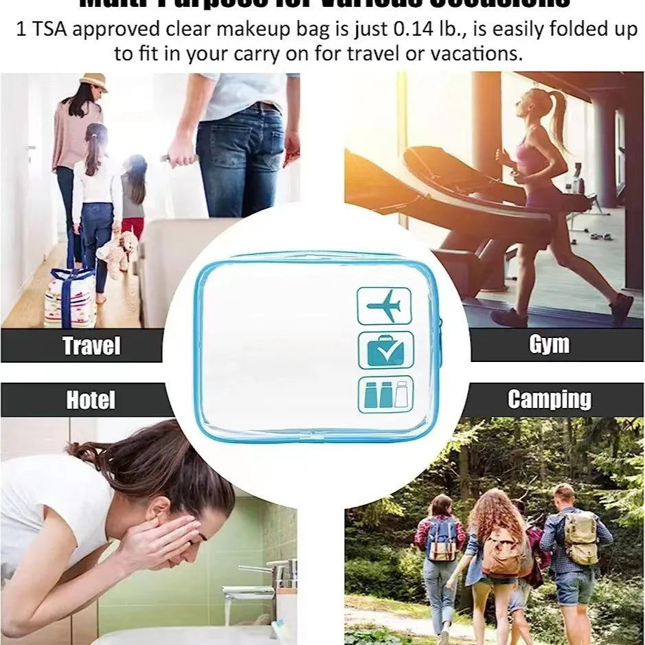 Trousse Transparente avec Fermeture Zippée