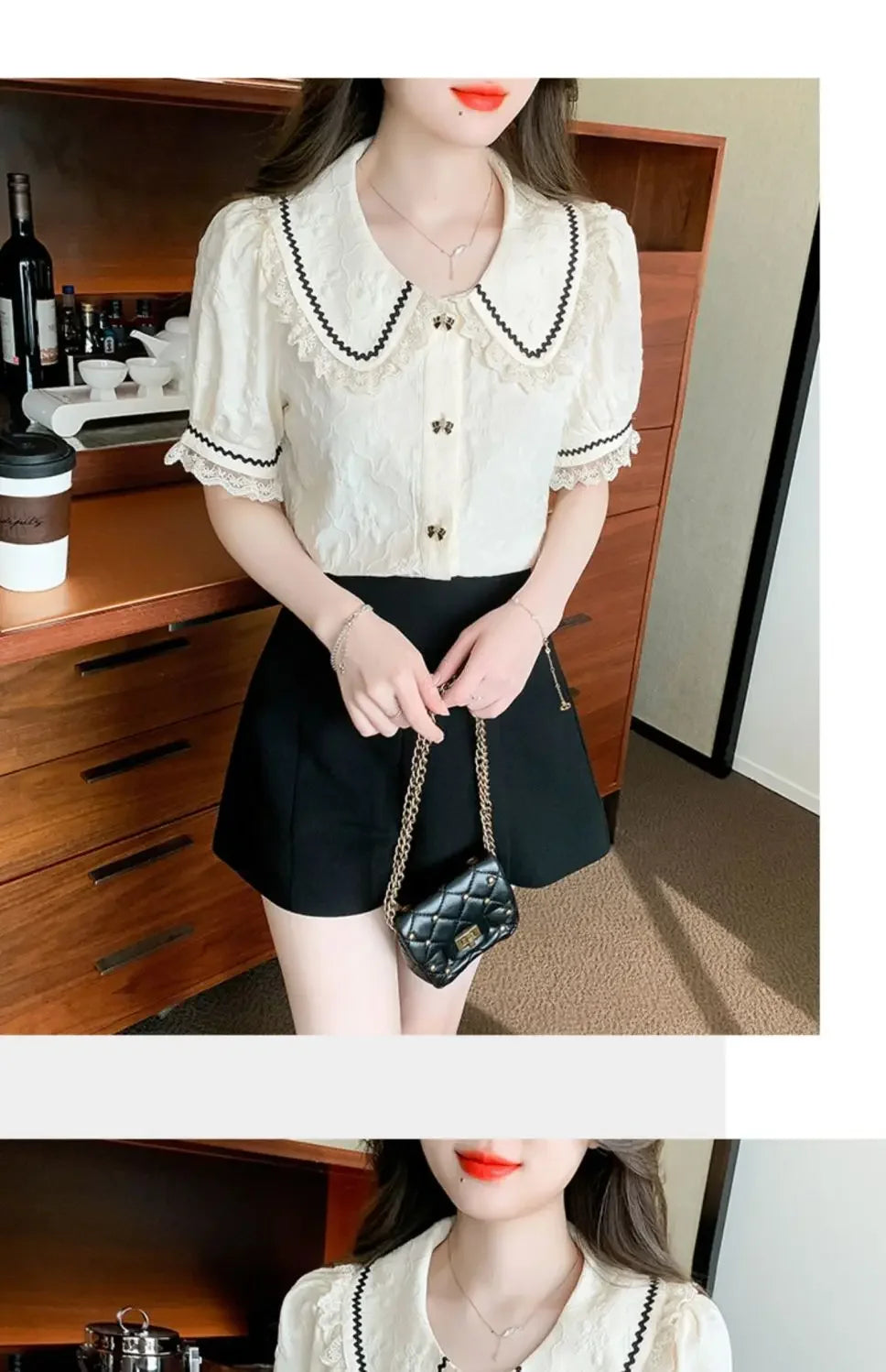 Haut Chic à Col Claudine