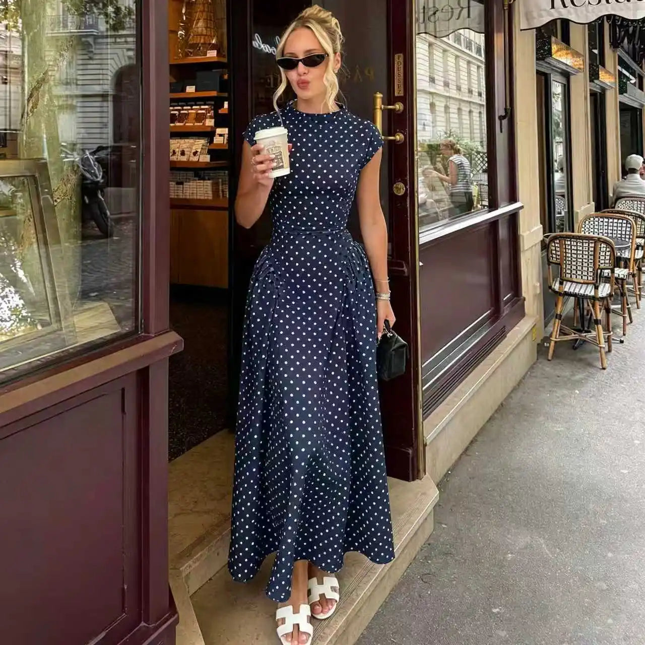 Robe Femme Vintage à Pois