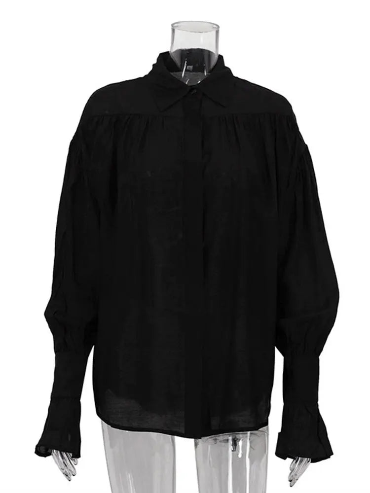 Chemise Femme Décontractée Transparente