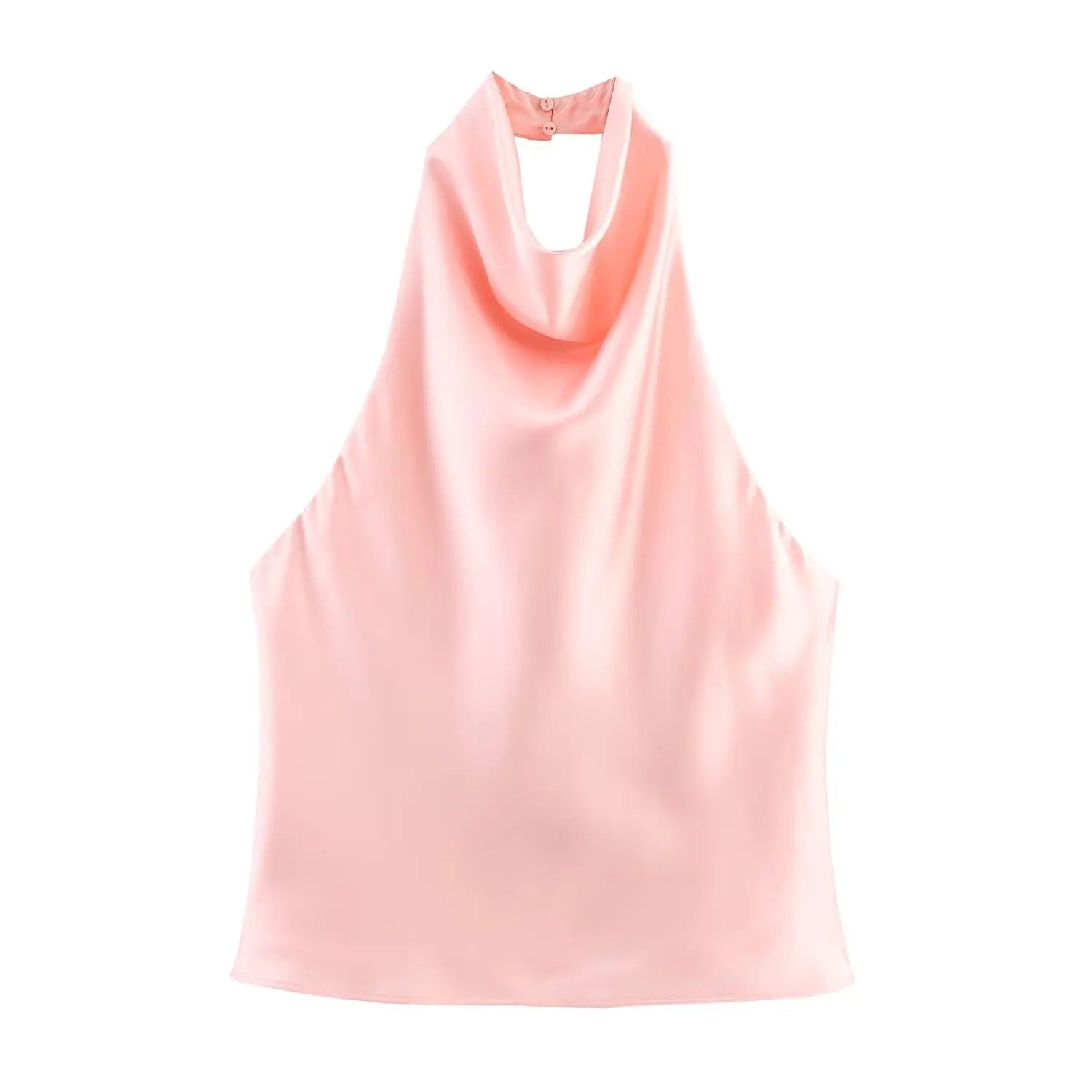 Haut Col Halter Chic Été Printemps