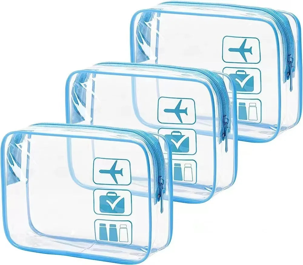 Trousse Transparente avec Fermeture Zippée