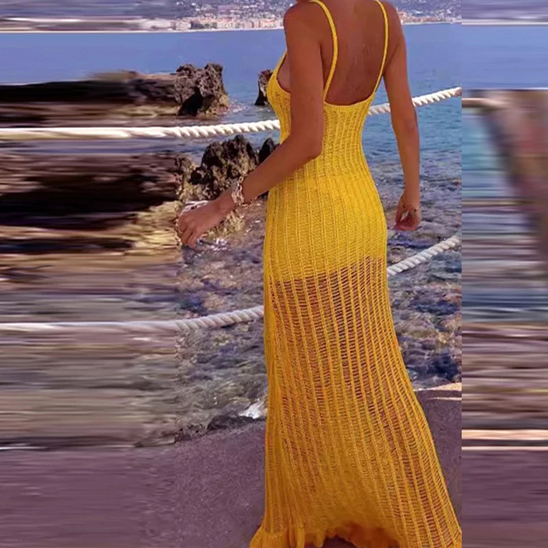 Robe Longue Femme en Maille