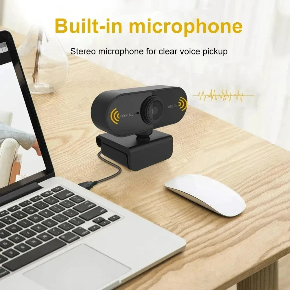Caméra Web USB 1080P HD avec Microphone Intégré
