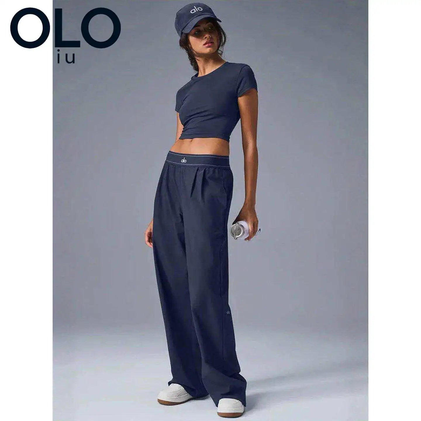 Pantalon Large Léger de Sport et Détente à Taille Élastique