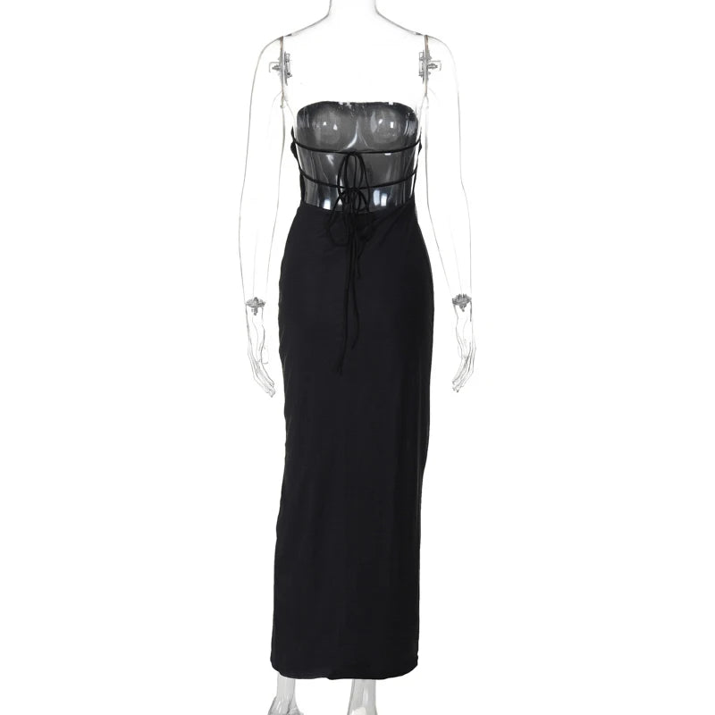 Robe Midi Femme Dos Nu