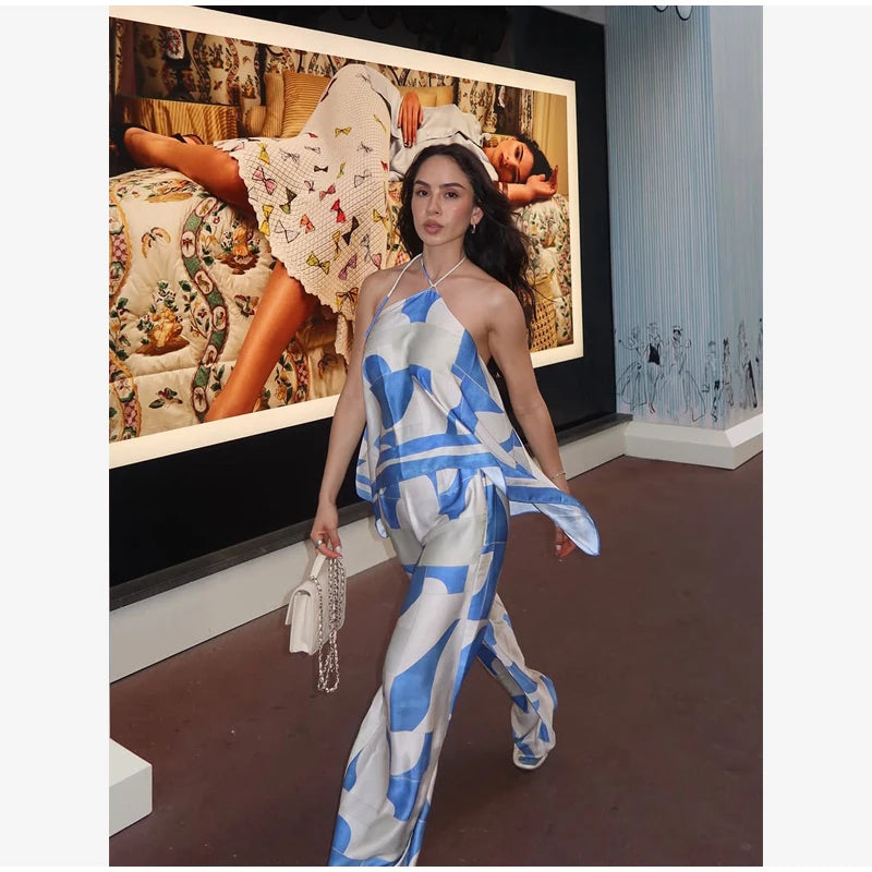 Robe Midi Femme à Imprimé Abstrait