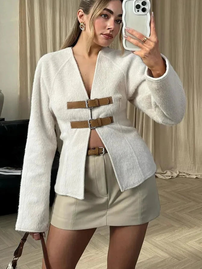 Women's Retro Boucle Wool Jacket