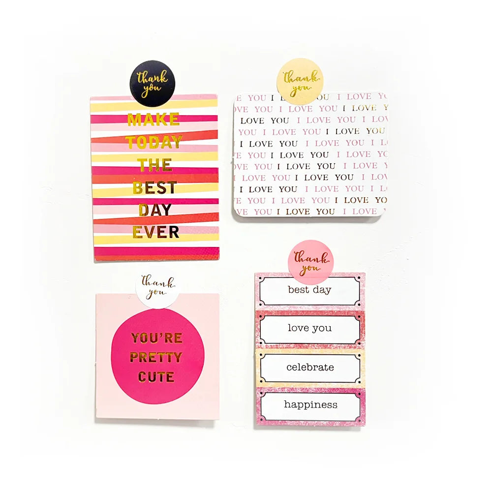 🎁 500 Autocollants Ronds en Papier Kraft